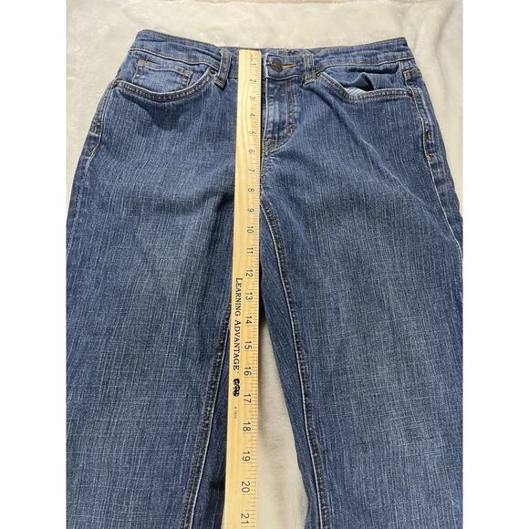 Tommy Hilfiger Jeans Womens‎ 4R Blue Bootcut Stretch Denim Mid Rise Embroidered - Picture 3 of 8